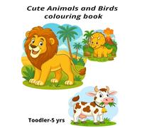 Cute animals and Birds coloring book