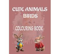 Cute Animals and funny Bold and Easy Colouring Book For Adults and kids