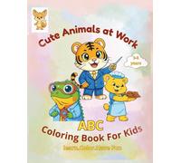 Cute Animals at Work --ABC Coloring Book For Kids: A Fun ABC Coloring Adventure with Cute Animals, Real Jobs, and Finko the Fox