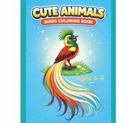 Cute Animals Birds Coloring Book (Cute Animals Coloring Book Series)