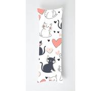 Cute Animals Body Pillow Case Cover 60x180cm, Long Backrest Cushion Pillow Protector with Zipper, Decorative Bedding Pillowcase, Soft Body Pillow Cover for Couch Bedroom Cats