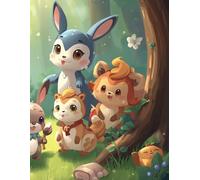 Cute Animals Club: Kawaii Pastel Notebook for Kids - Cute Animal School Journal for Writing, Drawing & Notes