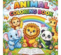 Cute Animals Coloring Book: 50 Animals Coloring Book & Fun Facts for Kids. | Discover a Colorful World of Amazing Animals.