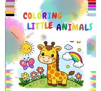 CUTE ANIMALS COLORING BOOK: Educational coloring pages with animals and alphabet for children 3-9