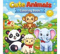 Cute Animals: Coloring book for kids