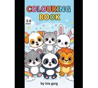 Cute Animals Coloring Book for Kids Ages 3-6: Follow the Colors or Create Your Own