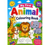 Cute Animals Coloring Book for Kids Ages 3-6: Fun and Easy Animal Coloring Pages for Toddlers and Preschool Kids with Cute Farm, Jungle, Safari, and Ocean Animals