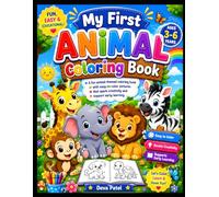 Cute Animals Coloring Book for Kids Ages 3-6: Fun and Easy Animal Coloring Pages for Toddlers and Preschool Kids | Cute Safari, Farm, Jungle, and Pet Animals for Early Learning and Creativity