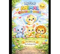 Cute Animals Coloring Book for Kids Ages 3-6: Fun and Easy Coloring Pages with Tiger, Cat, Dog, Elephant, Turtle and More