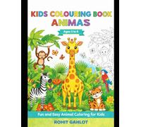 Cute Animals Coloring Book for Kids Ages 3-6: Fun & Easy Animal Illustrations to Color | Big, Simple Designs for Preschool and Kindergarten Kids