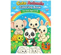 Cute Animals Coloring Book for Kids Ages 3-8: Fun, Simple and Adorable Coloring Pages for Boys and Girls