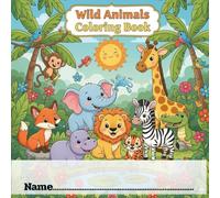 Cute Animals Coloring Book for Kids Ages 4-8: Simple and Adorable Animal Designs for Creative Coloring
