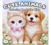 Cute Animals Coloring Book for Kids: Cats, Mice, and Forest Friends with Flowers & Trees: Fun Coloring Pages of Adorable Animals in Nature - Perfect for Creative Kids Ages 4-10