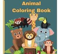 Cute Animals Coloring book for Kids: Educational Coloring Pages with Animals and Alphabets for Children Ages 3-6