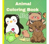 Cute Animals Coloring book for Kids: Educational Coloring Pages with Animals and Alphabets for Preschool Children Ages 3-5