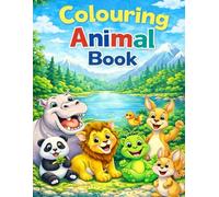 Cute Animals Coloring Book for Kids”: Fun and Easy Animal Coloring Pages for Ages 3-8