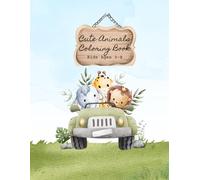 Cute Animals Coloring Book Kids Ages 3-8 (Cute Coloring (Fun))