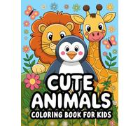 Cute Animals Colouring book for kids