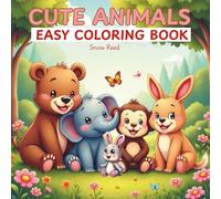 Cute Animals Easy Coloring book: Baby Animals in Forest and Garden, Charming Baby Animals to Color for creative kids