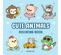 Cute Animals Easy Coloring Book: Funny Animals with Bold, Easy Outlines - 40 Large-Print Cute & Silly Designs for Kids & Adults