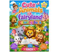 Cute Animals in Fairy Land Coloring Book (Cute Animal Colouring Book)