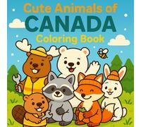 Cute Animals of CANADA Coloring Book