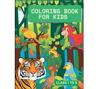 Cute Animals, Trees & Birds Coloring Book for Kids and Adults - Fun, Relaxing Designs for Stress Relief and Creativity - 75+ Cute Illustrations to Color
