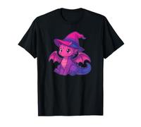 Cute Anime Baby Dragon Witch Kawaii Bisexual Pride Colors Camiseta