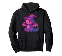 Cute Anime Baby Dragon Witch Kawaii Bisexual Pride Colors Sudadera con Capucha