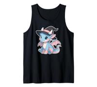 Cute Anime Baby Dragon Witch Kawaii Transgender Pride Colors Camiseta sin Mangas