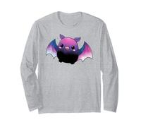 Cute Anime Bat Duck Kawaii Genderfluid Pride Colors Manga Larga