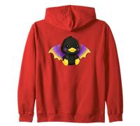 Cute Anime Bat Duck Kawaii Nonbinary Enby Pride Colors Sudadera con Capucha