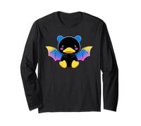 Cute Anime Bat Duck Kawaii Pansexual Pan Pride Colors Manga Larga