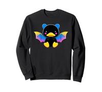 Cute Anime Bat Duck Kawaii Pansexual Pan Pride Colors Sudadera