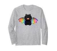 Cute Anime Bat Duck Kawaii Rainbow LGBTQ Pride Colors Manga Larga