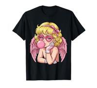 Cute Anime Cupid Blowing Bubble Gum Camiseta
