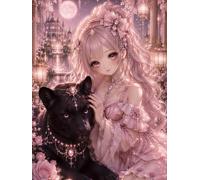 Cute Anime Journal: Kawaii Fantasy Princess Lined Notebook
