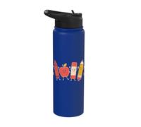 Cute Apple Notebook Pencil Back to School Student Teacher Stainless Steel Insulated Water Bottle