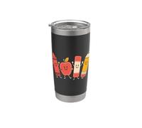 Cute Apple Notebook Pencil Back to School Student Teacher Vaso térmico de acero inoxidable de doble pared
