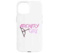 Cute Archery Girl Gift Bow Arrow Girly Sports Bowman Hunt Carcasa para iPhone 15