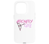 Cute Archery Girl Gift Bow Arrow Girly Sports Bowman Hunt Carcasa para iPhone 15 Pro