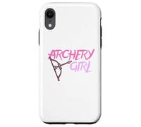 Cute Archery Girl Gift Bow Arrow Girly Sports Bowman Hunt Carcasa para iPhone XR