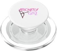 Cute Archery Girl Gift Bow Arrow Girly Sports Bowman Hunt PopSockets PopGrip para MagSafe