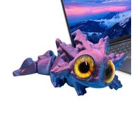 Cute Articulated Small Pet Fidget, 3D Printed Salamander Ornament | 3D Printed Axolotl Toy, Stunning Design, Lightweight Build, For Home Desk School Classroom Workplace Party Birthday Holiday