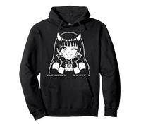 Cute As Hell Kawaii Anime EMO Goth Demon Girl Estética Sudadera con Capucha