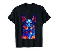 Cute Australian Cattle Dog Colorful Dog Lover Pop Art Camiseta