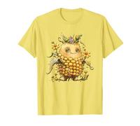 Cute Autumn Fall Graphic For Women and Girls Yellow Corn Camiseta