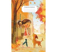 Cute Autumn Notebook for Girls: Aesthetic Fall-Themed Journal for Kids, Teens & Students | Wide Ruled Composition Notebook for School, Writing, Doodling & Gift Giving | Cute Cozy Autumn Cover