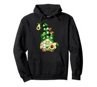 Cute Avocado GNOME Girl For Women and Vegetarian Mom Vegan Sudadera con Capucha