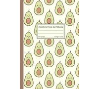Cute Avocado Notebook - Fun Kawaii Japanese Korean Stationery Inspired Journal: 120 Pages | College-Ruled | 6x9